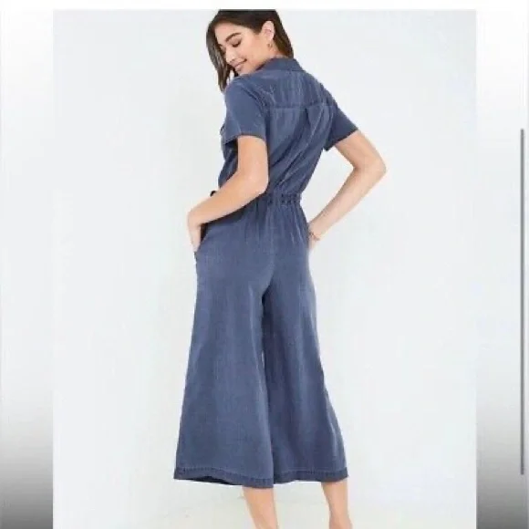 Bella Dahl Womens Jumpsuit Drawstring Waist Size Medium - Picture 2 of 4